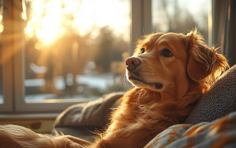 very Anxious dog