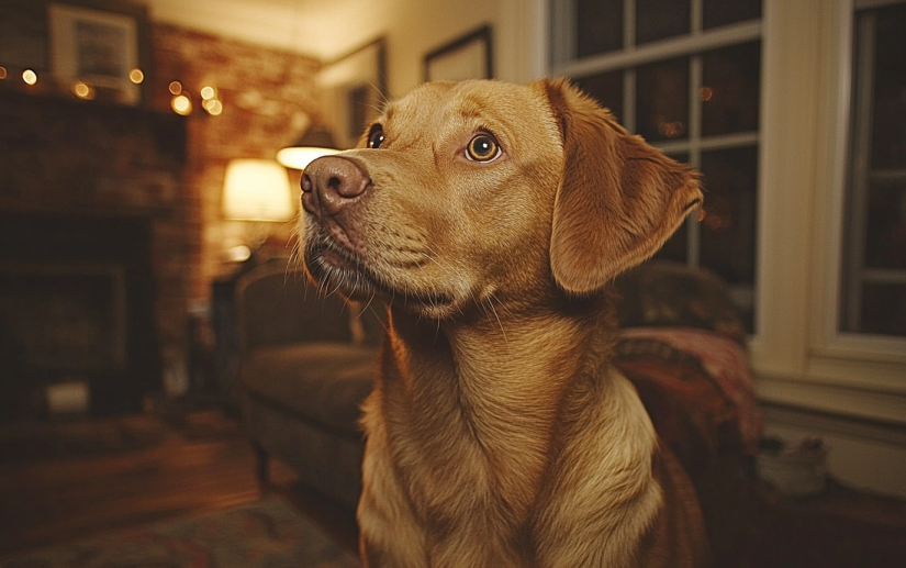 a dog with anxiety