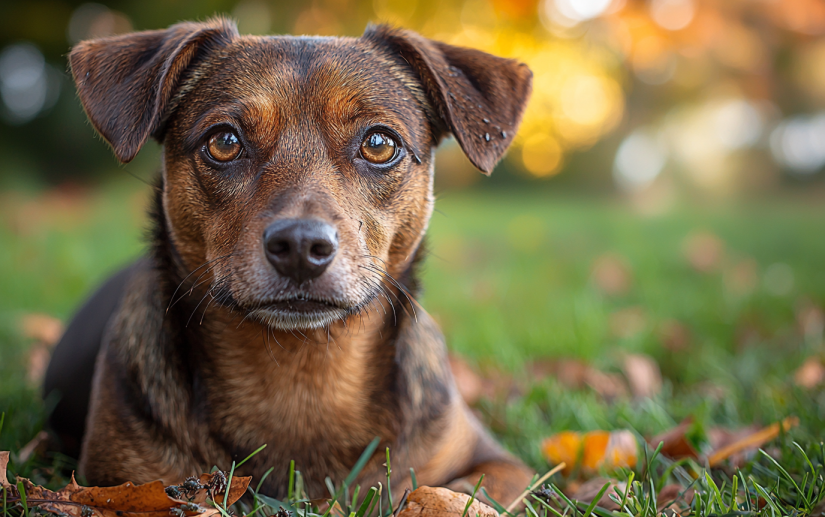 dog with fleas and ticks