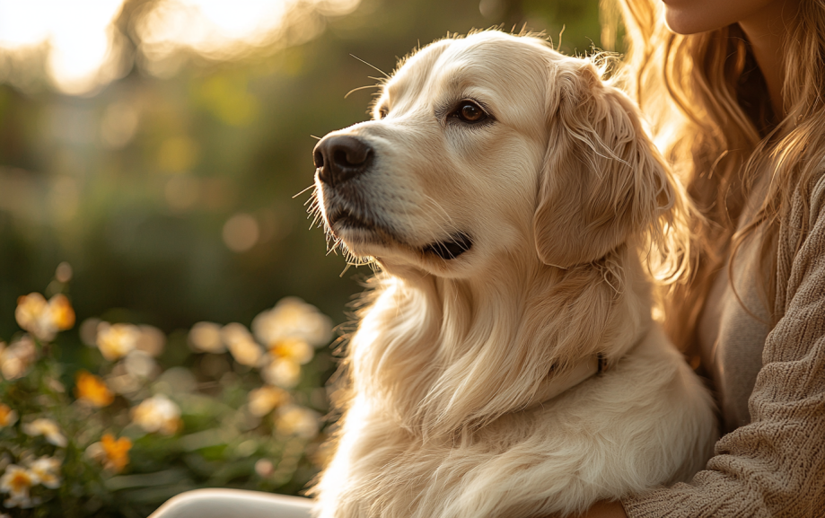 a dog with nice fur 