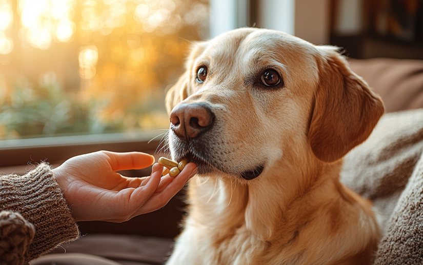 DOG TAKING JOINT SUPPLIMENTS