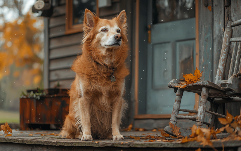 a dog with heartworm disease