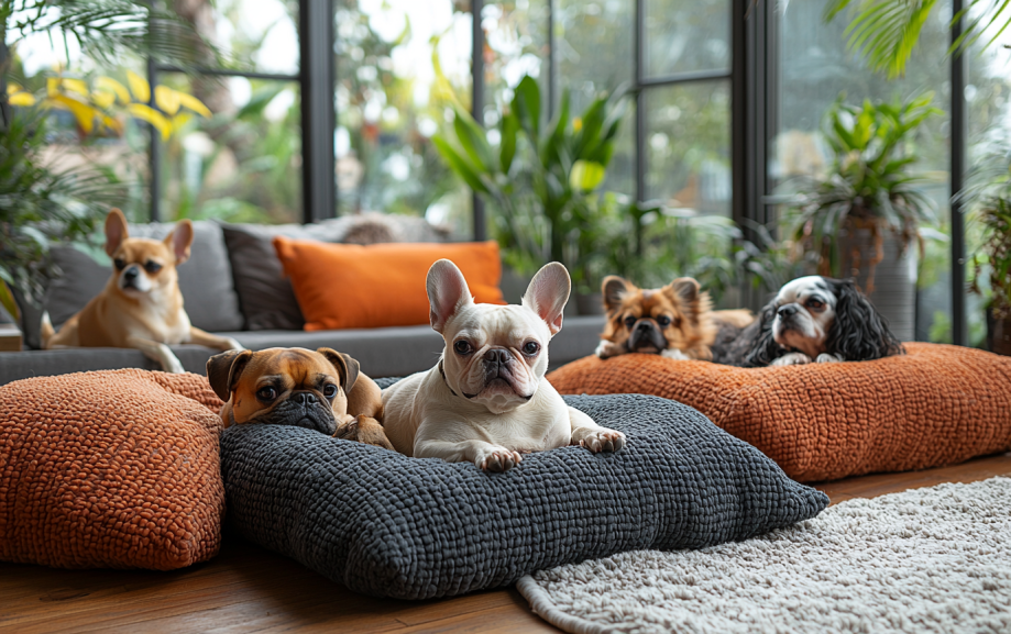 small dogs in an apartment