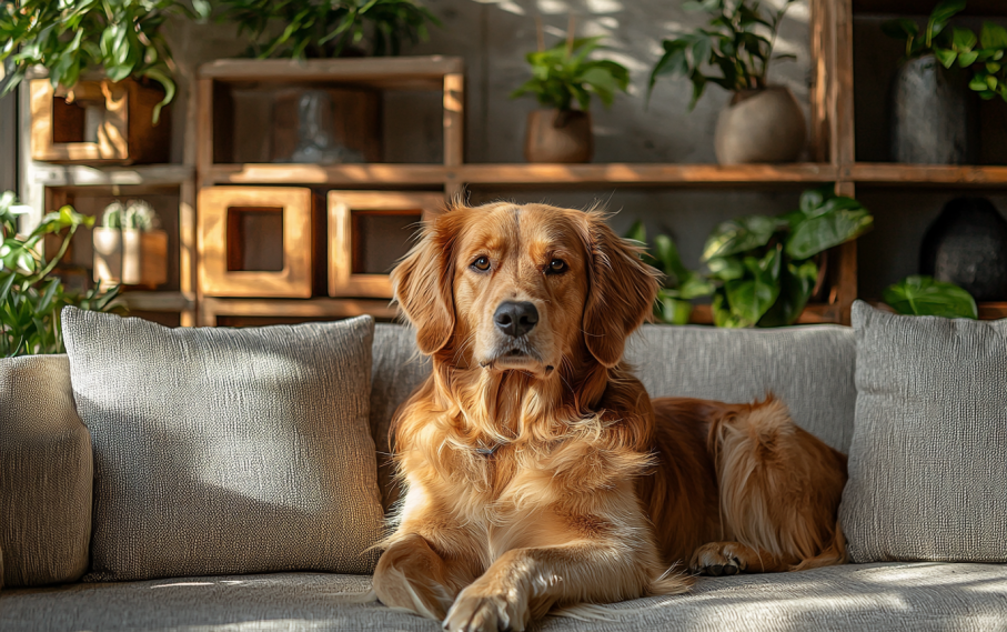  healthy dog resting